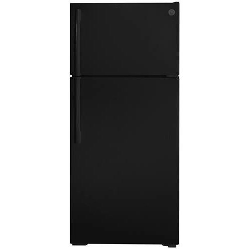 GE Appliances GTS17DTNRBB 16.6 Cu. Ft. Black Top Freezer Refrigerator